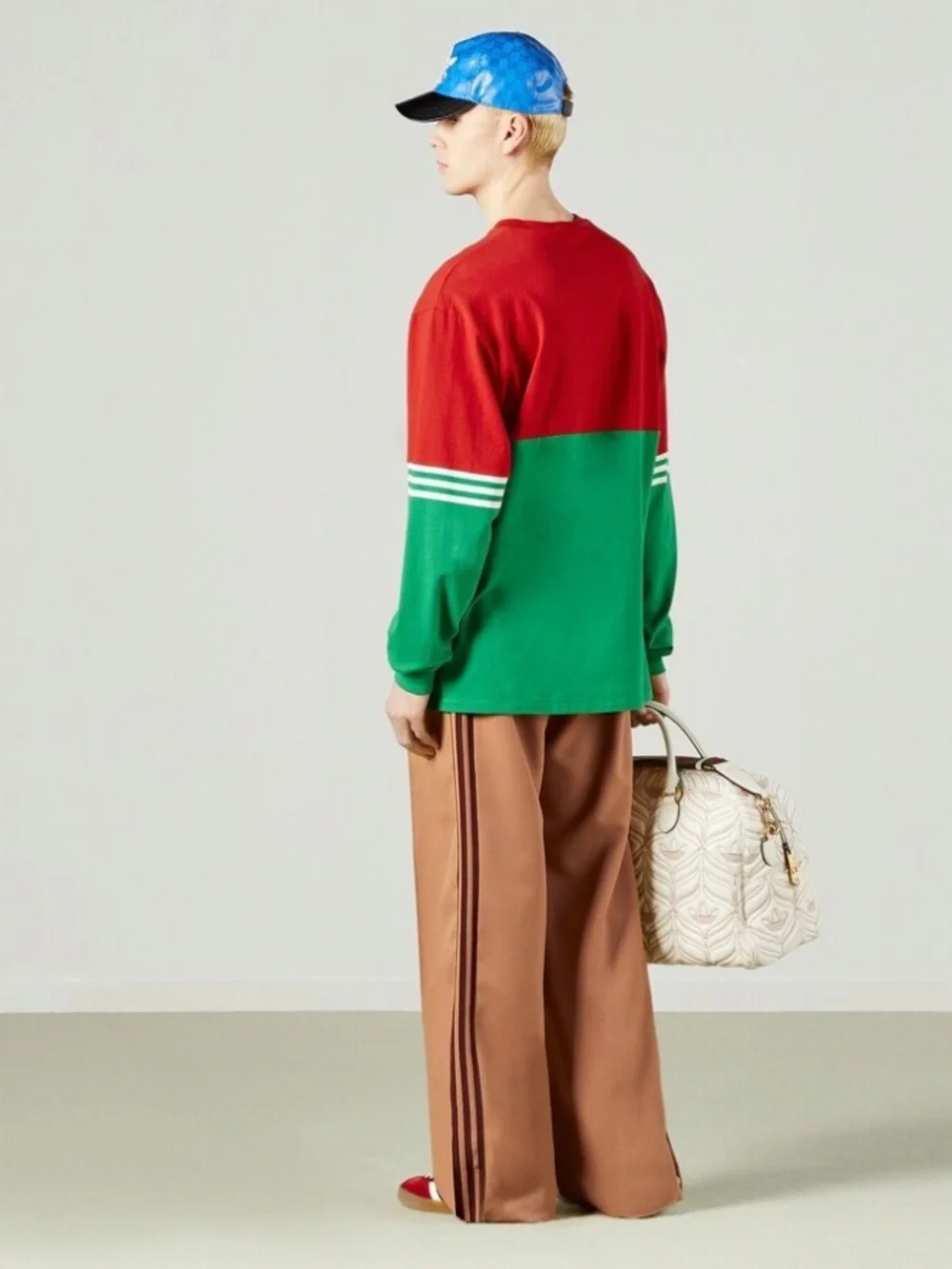 adidas x Gucci Colourblock Trefoil Long Sleeve Tee